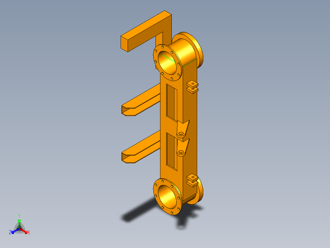 双圆盘割草机设计正等轴测图
