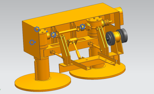双圆盘割草机设计缩略图