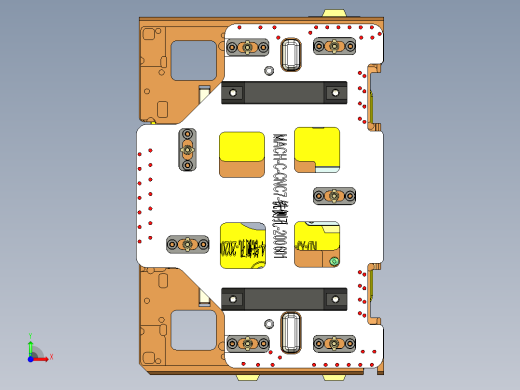MACH-C-笔记本CNC工装夹具三维模型CNC7-铣侧孔-200601前视缩略图