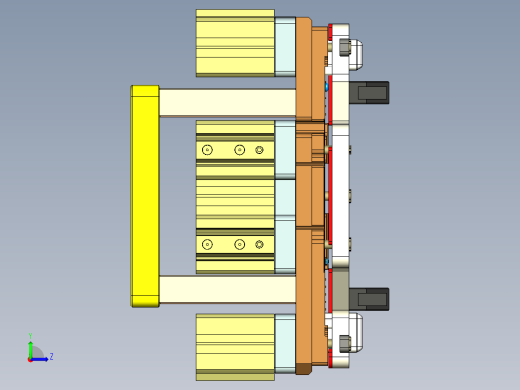 MACH-C-笔记本CNC工装夹具三维模型CNC7-铣侧孔-200601左视缩略图