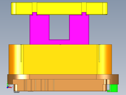 T3300-A-笔记本CNC工装夹具三维模型CNC2铣侧孔-211122前视缩略图