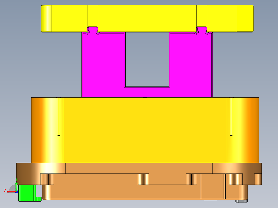 T3300-A-笔记本CNC工装夹具三维模型CNC2铣侧孔-211122后视图