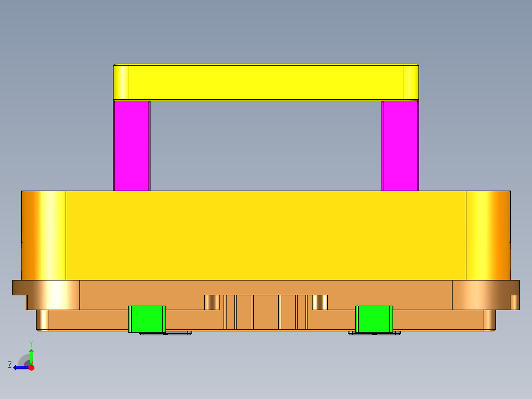 T3300-A-笔记本CNC工装夹具三维模型CNC2铣侧孔-211122右视图