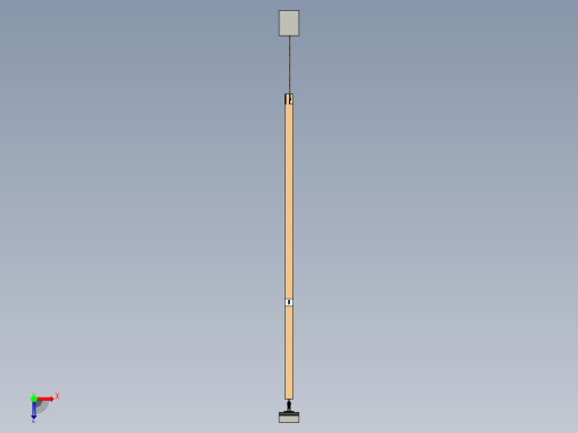 由缆索支撑的梁俯视缩略图