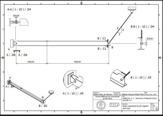 由缆索支撑的梁缩略图