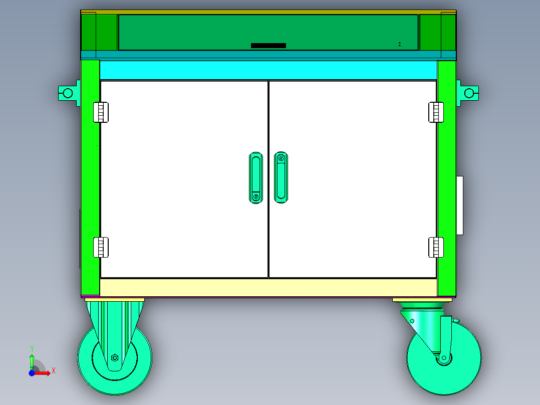 钣金壳体前视图
