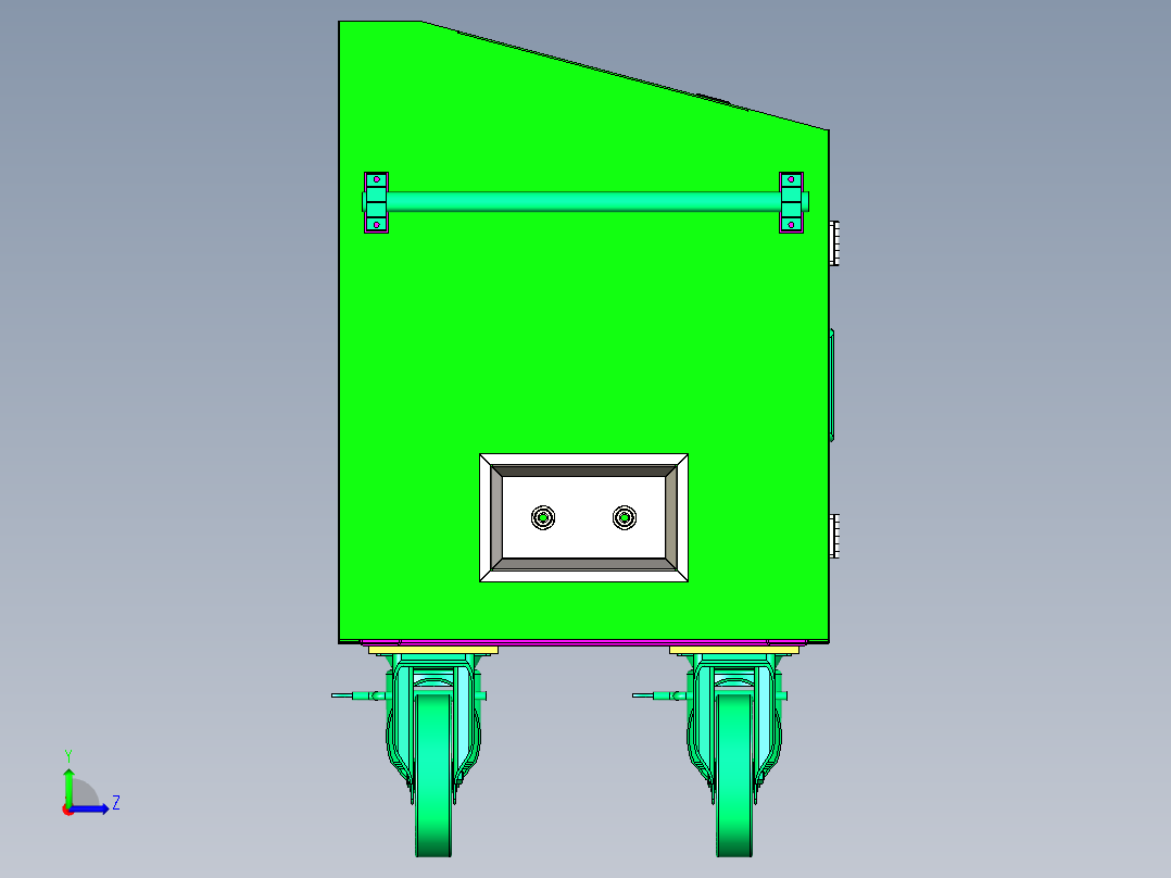 钣金壳体左视图