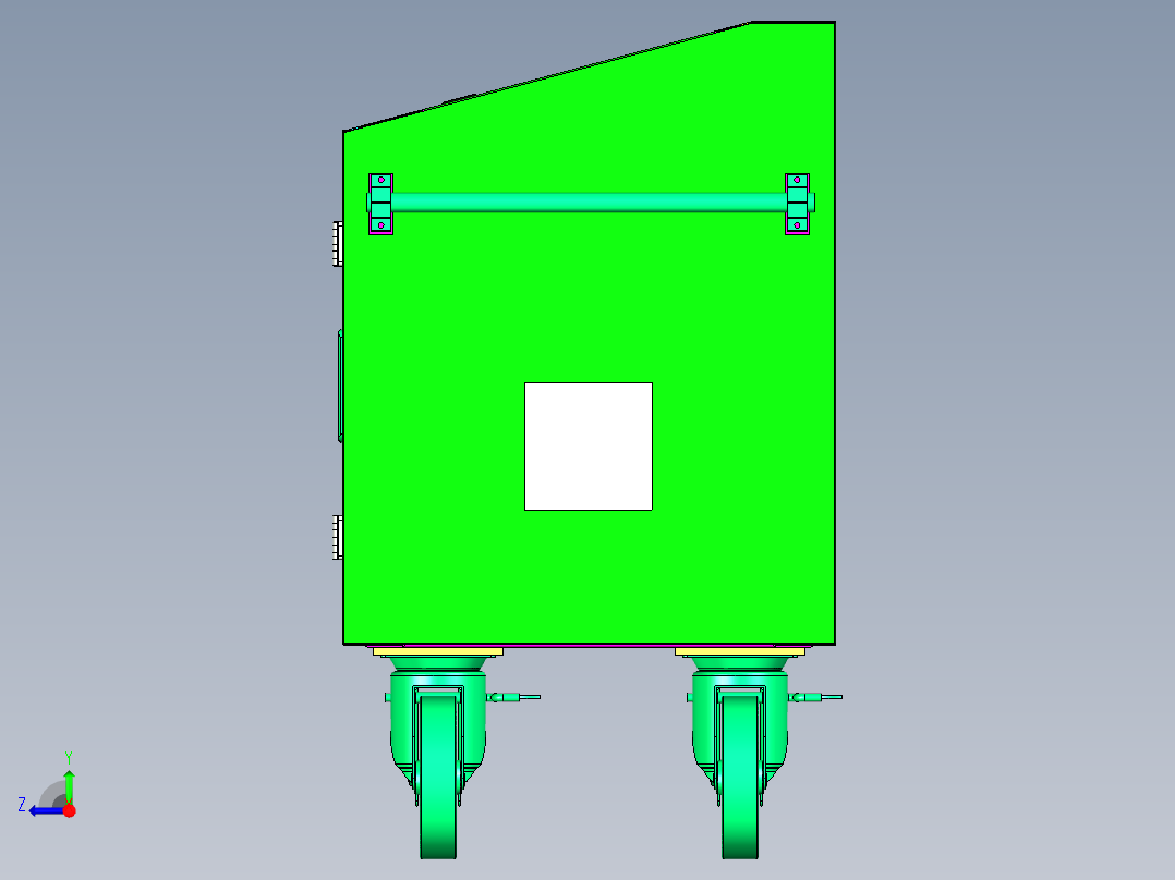 钣金壳体右视图