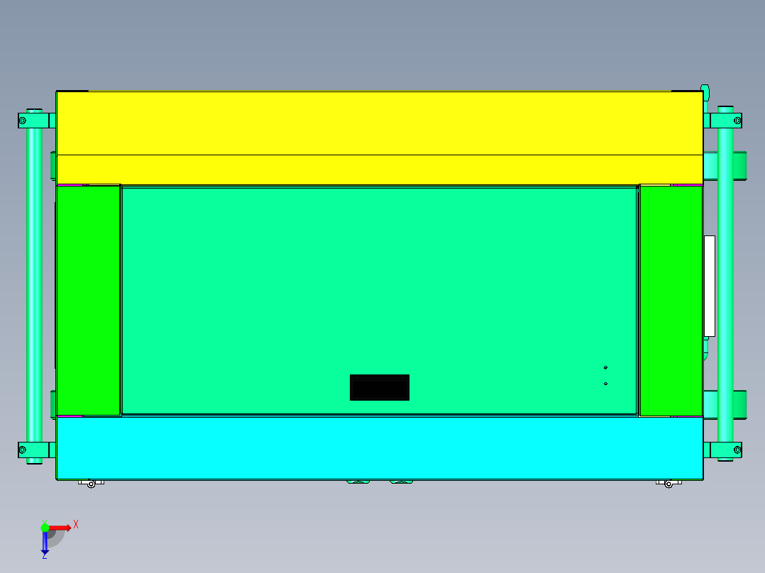 钣金壳体俯视图