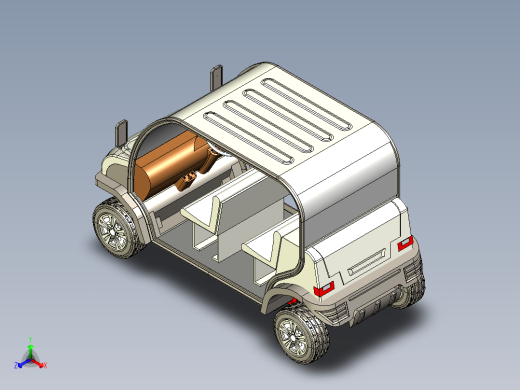 B3003676-4座电动车辆