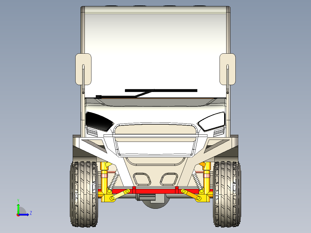 B3003676-4座电动车辆左视图