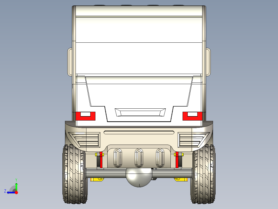 B3003676-4座电动车辆右视图
