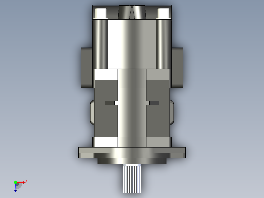 CBHYG-F双联齿轮油泵CBHYG-F28.2-F3.5-ATΦ俯视图