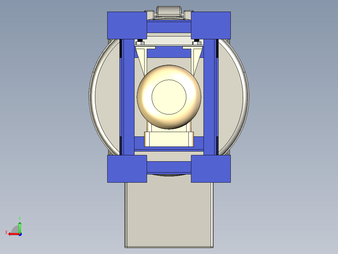 B3003490-立式锤式破碎机后视图