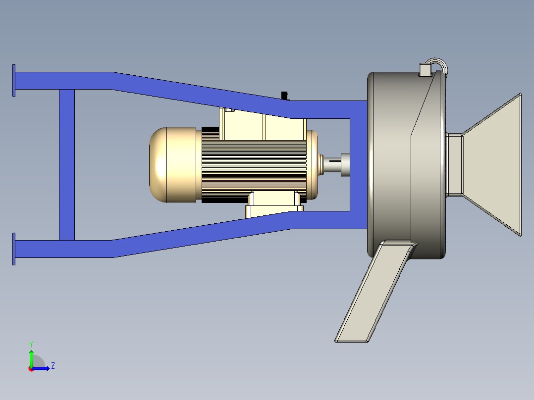 B3003490-立式锤式破碎机左视图