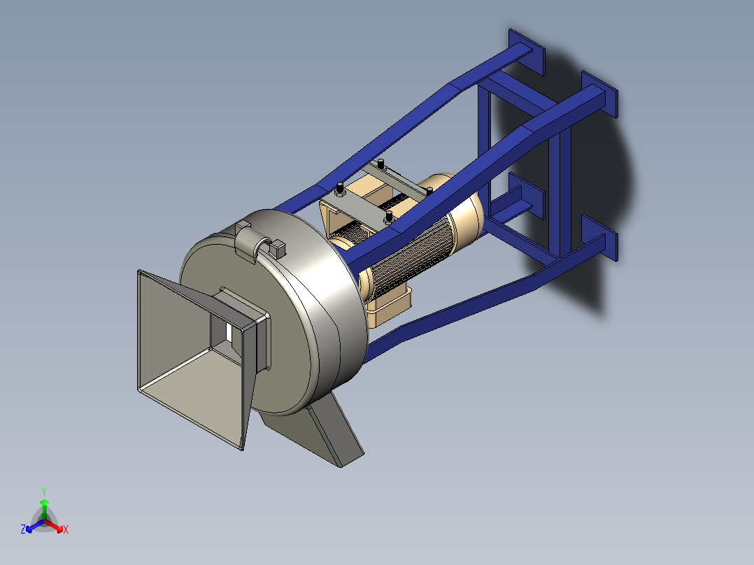 B3003490-立式锤式破碎机正等轴测图