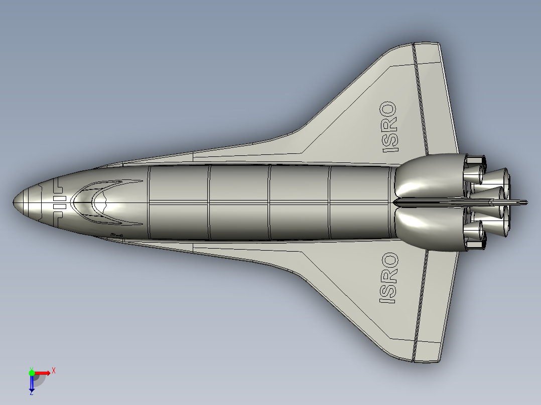 B2004772-航天器俯视图