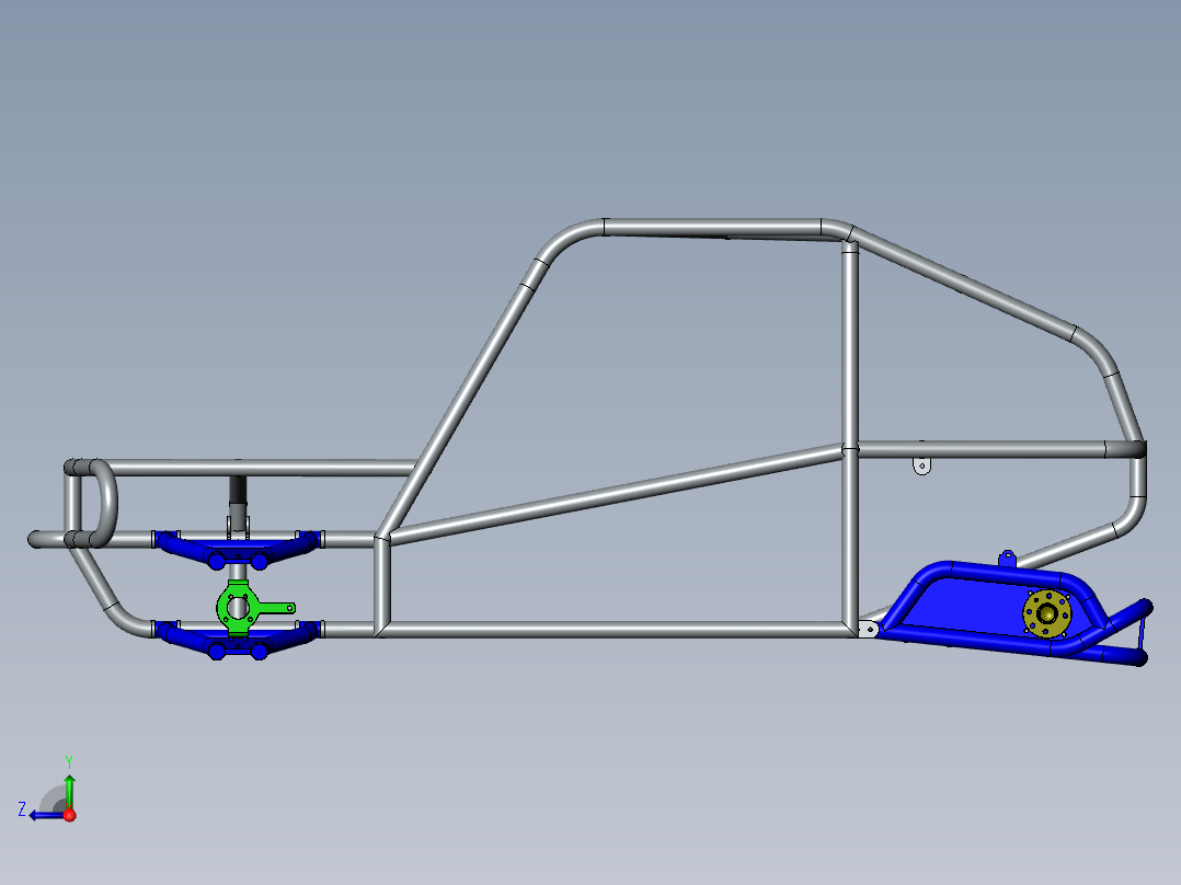 卡丁车 钢管车(62)右视图