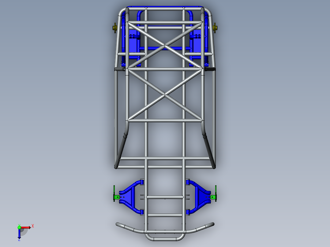 卡丁车 钢管车(62)俯视图