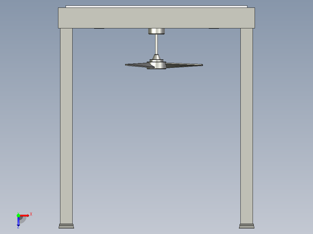IRONCAD 2026 - 结构俯视图