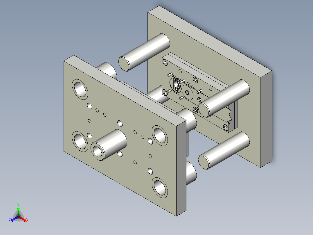 蝶形螺母连续模具
