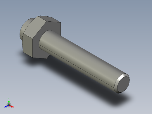 止动螺丝 MISUMI UST3-15正等轴测缩略图