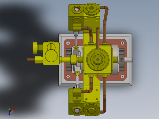 V型双作用蒸汽机v-shaped-double-acting-steam-模型格式为 sw俯视缩略图