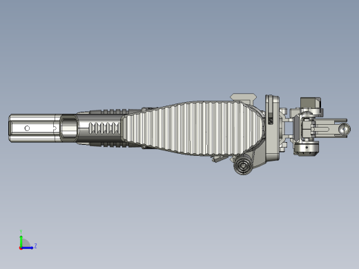 手枪左轮冲锋枪老式狙击步枪设计3D图纸piston-m4-carbine STP左视缩略图
