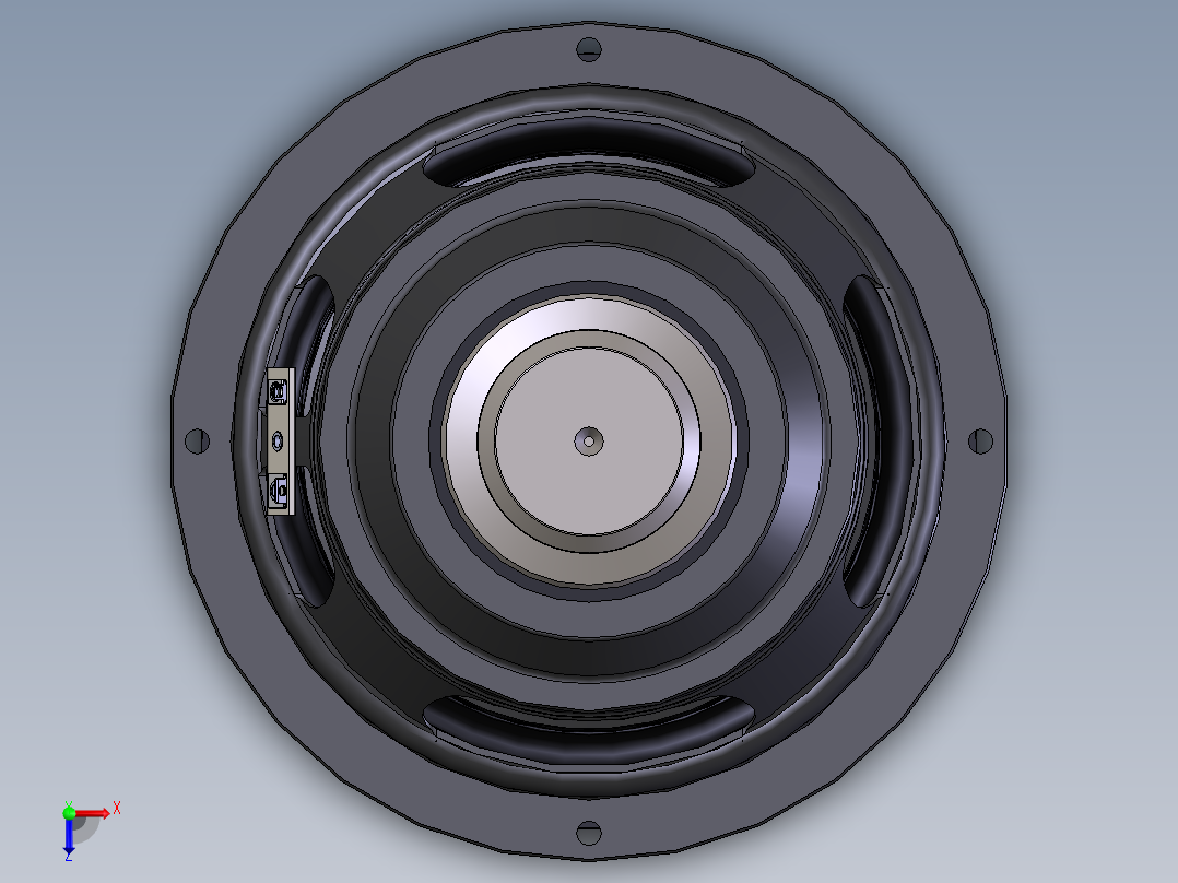 扬声器俯视图