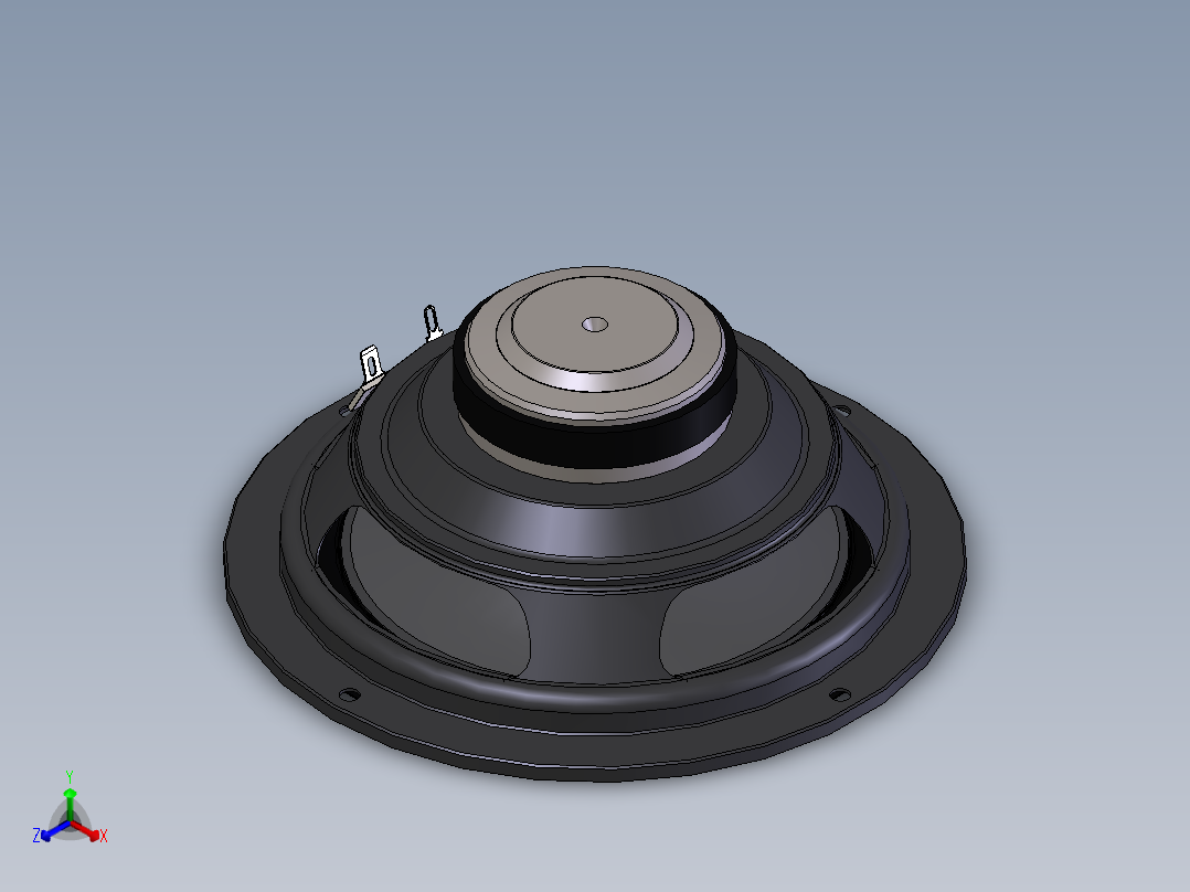 扬声器正等轴测图