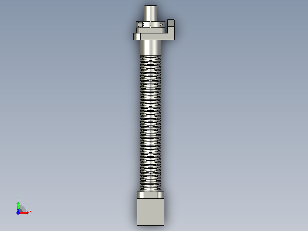 布料压紧机构装配体前视图