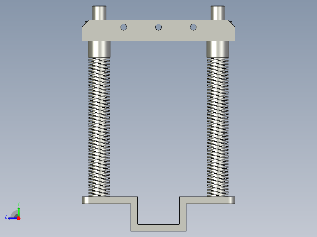 布料压紧机构装配体右视图