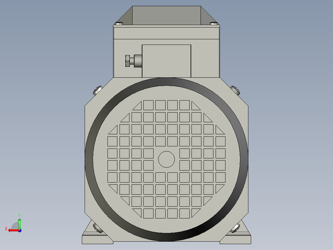 IMB3H160-180变频电机YVF2-160L-4-B3后视图