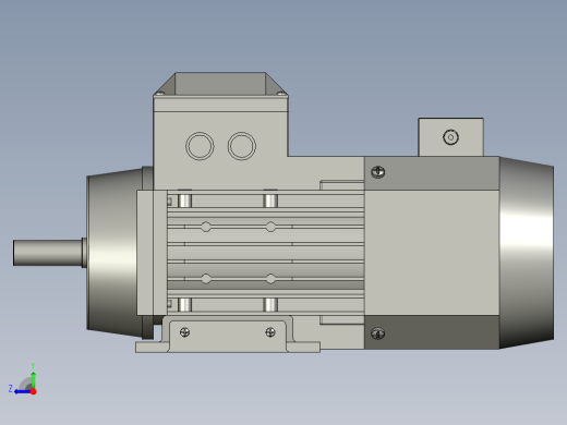 IMB3H160-180变频电机YVF2-160L-4-B3右视缩略图