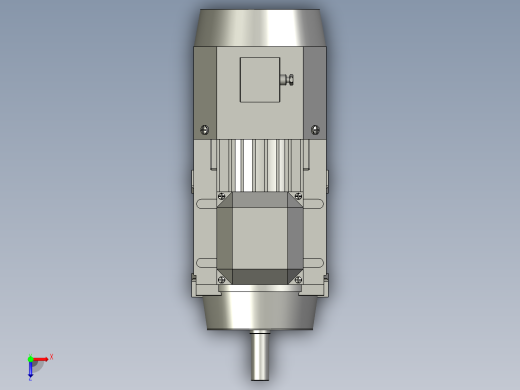 IMB3H160-180变频电机YVF2-160L-4-B3俯视缩略图
