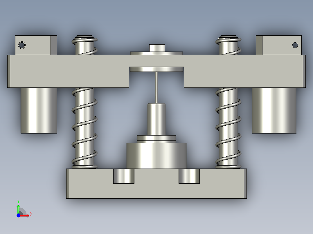 轴压入治具前视图