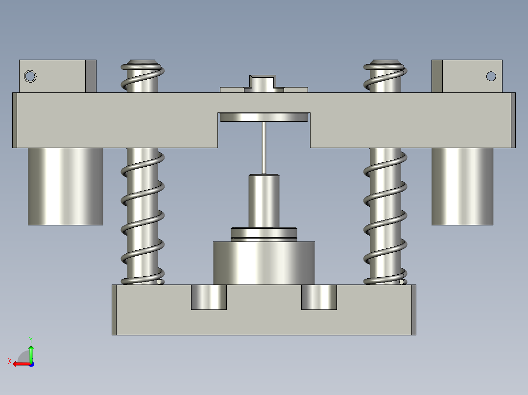 轴压入治具后视图