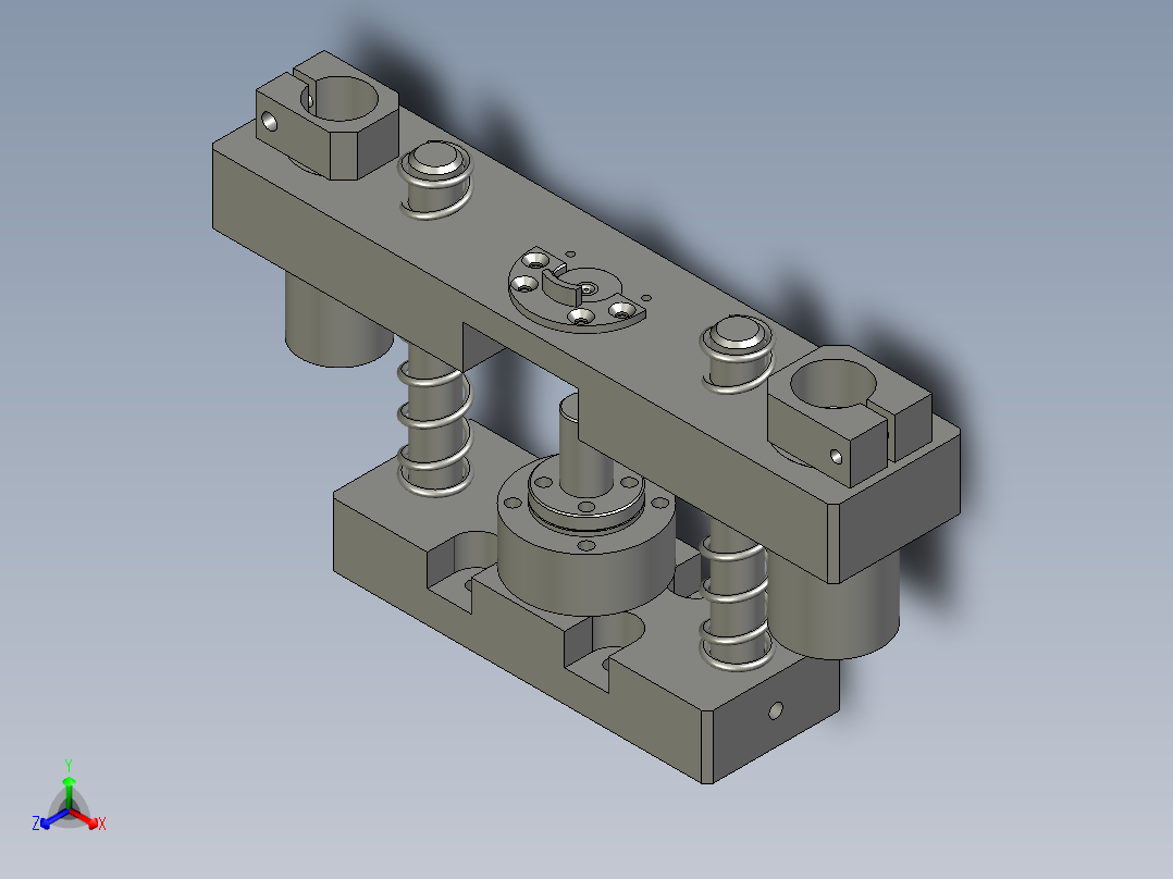 轴压入治具正等轴测图