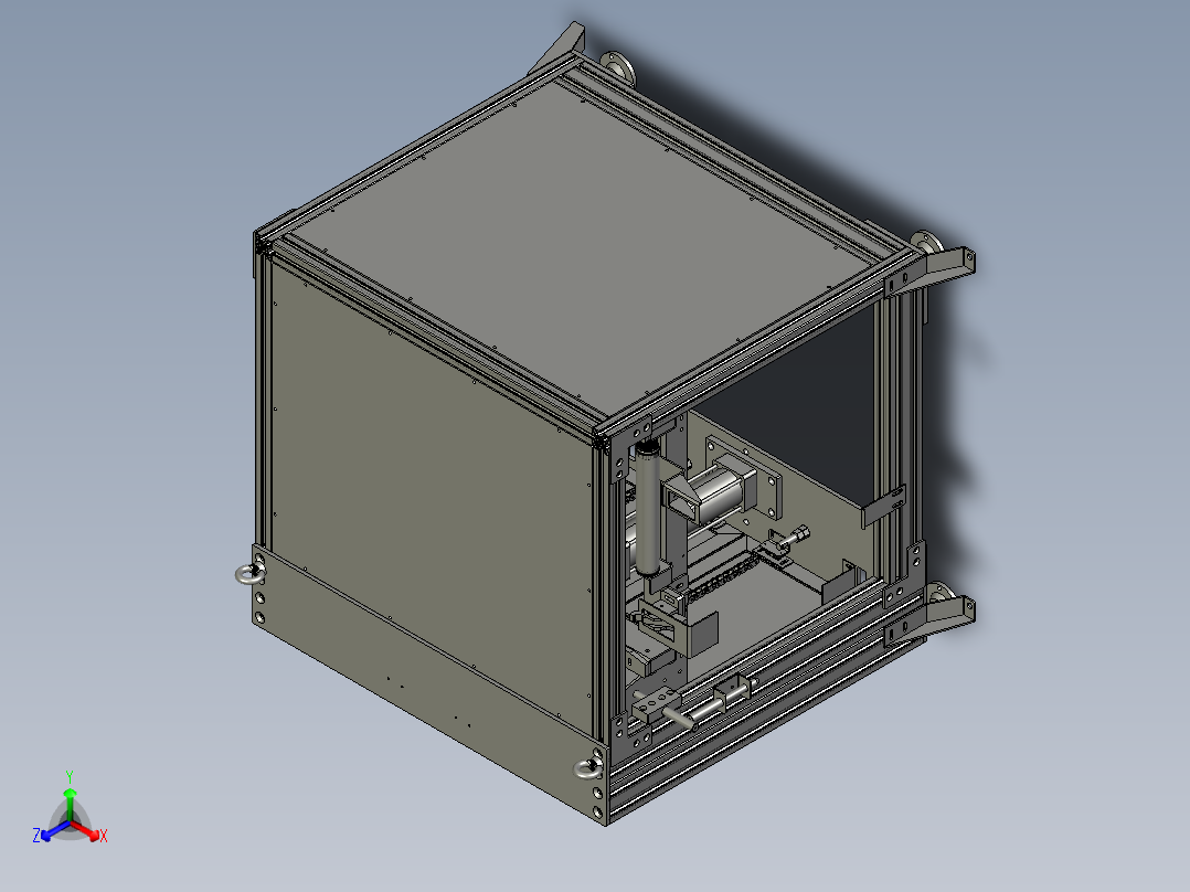气压升降机正等轴测图