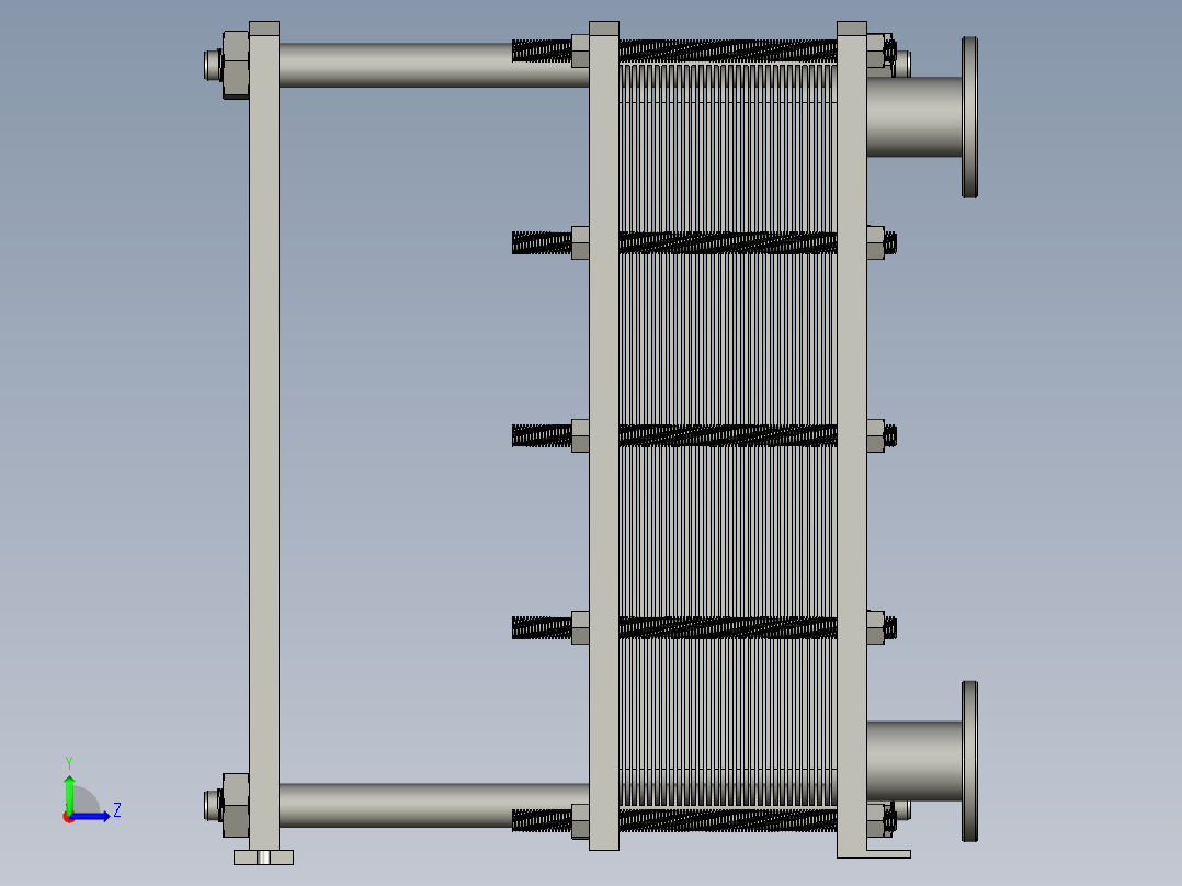 BR型板式换热器左视图