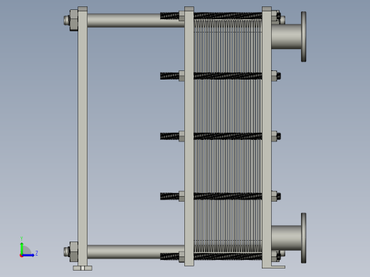 BR型板式换热器左视缩略图