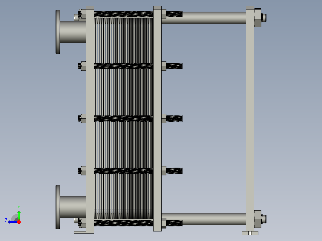 BR型板式换热器右视图
