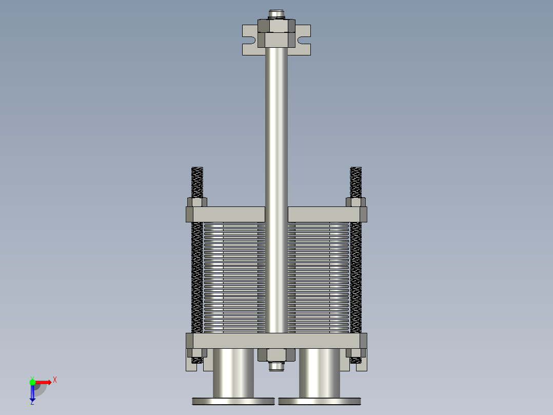 BR型板式换热器俯视图
