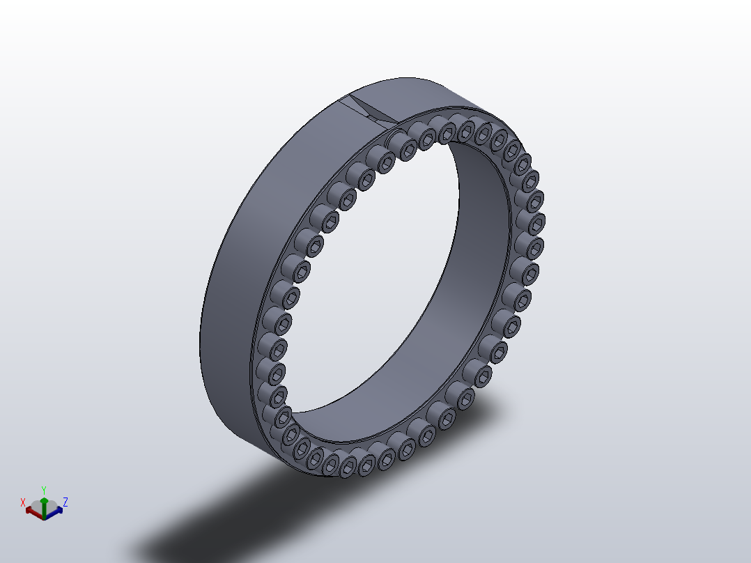 Z2型胀紧联结套_Z2-450×555正等轴测图