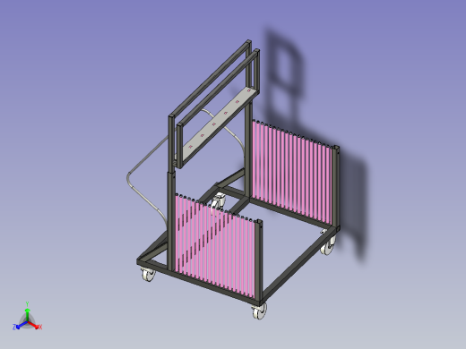 玻璃运输小车前视缩略图