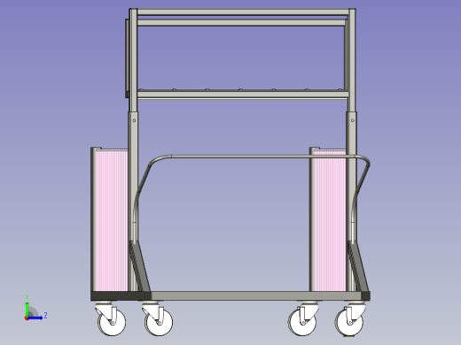 玻璃运输小车左视缩略图