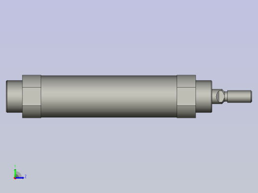 贴片电池标签背胶机设计-气缸CM2B32-75左视缩略图