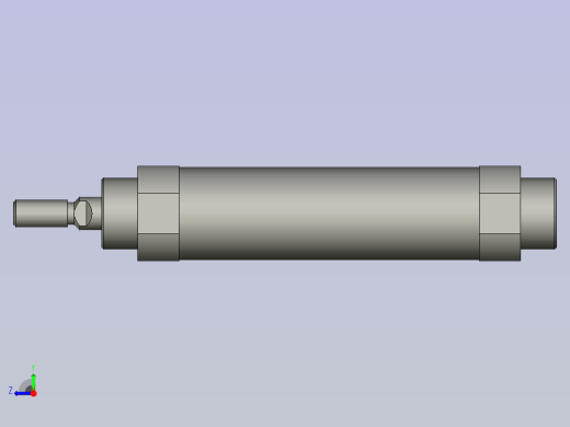 贴片电池标签背胶机设计-气缸CM2B32-75右视缩略图