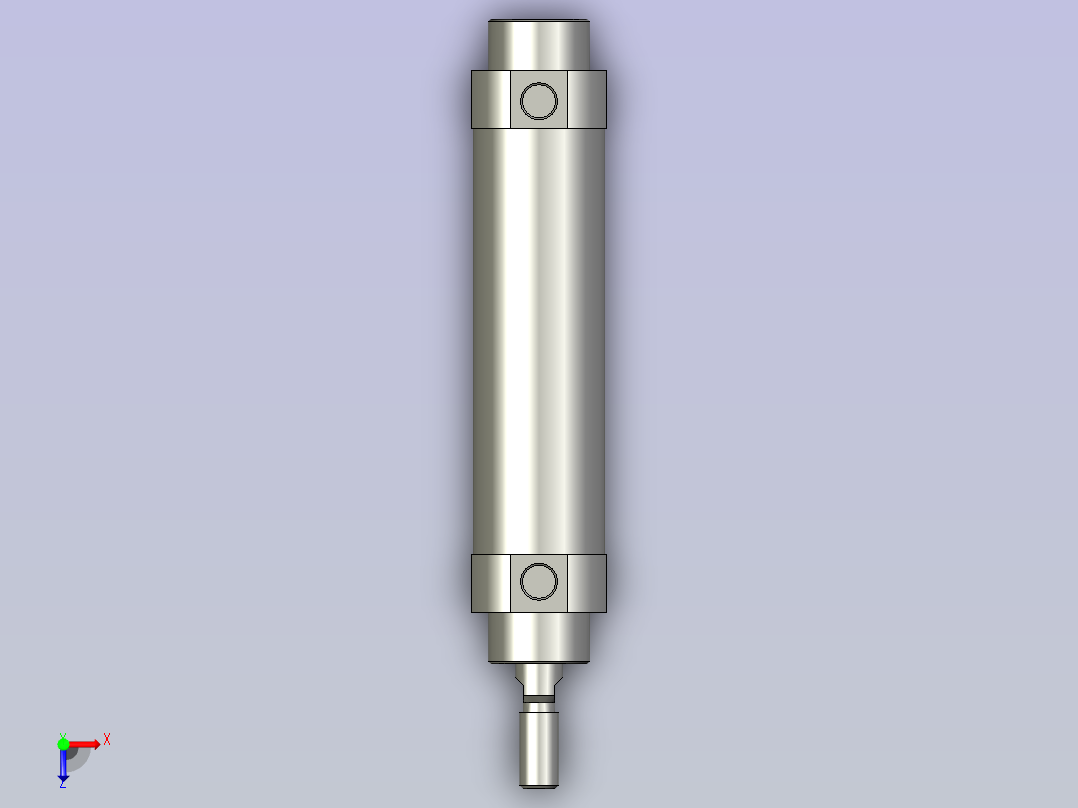 贴片电池标签背胶机设计-气缸CM2B32-75俯视图