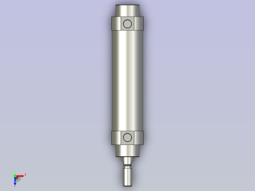 贴片电池标签背胶机设计-气缸CM2B32-75俯视缩略图